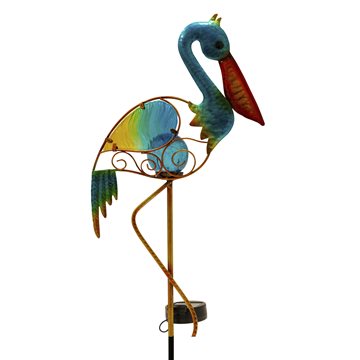 Dekorativ skulpturel solcellelampe - Pelican GL1011EZ